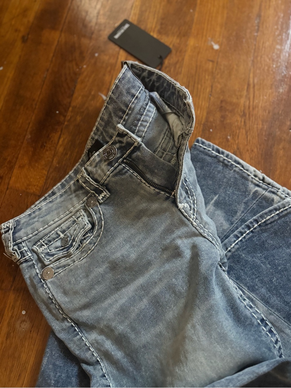 True Religion Joey Mr Flare flap jeans nwt - Picture 5 of 9